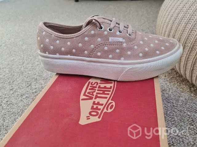 Zapatillas vans cuero plataforma