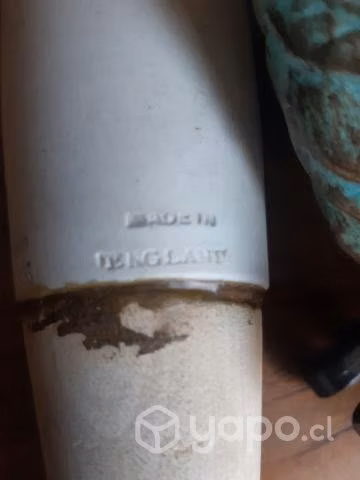 Maso de farmacia inglés de mármol y madera - Imagen 2