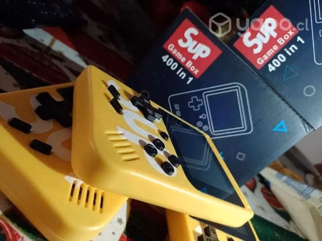Consola sup 400 juegos amarilla