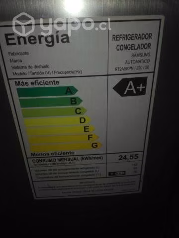 Refrigerador samsung 2 puertas automatico
