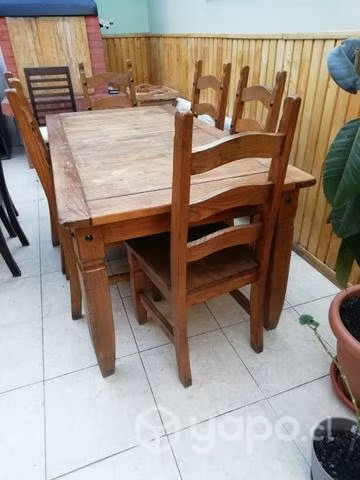 Comedor rustico para kincho