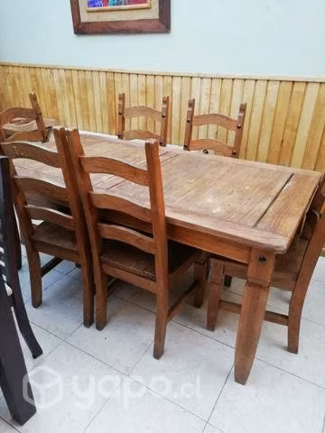 Comedor rustico para kincho