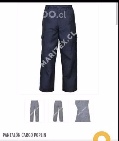 Pantalón cargo poplin