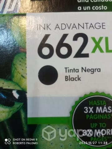 Pack de tintas HP 662xl originales
