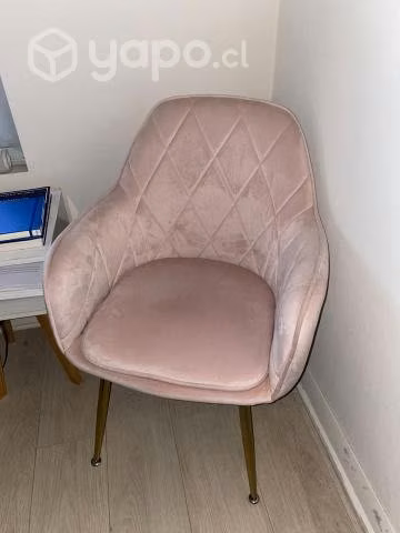 Sillas Poltronas Velvet de Color Rosa