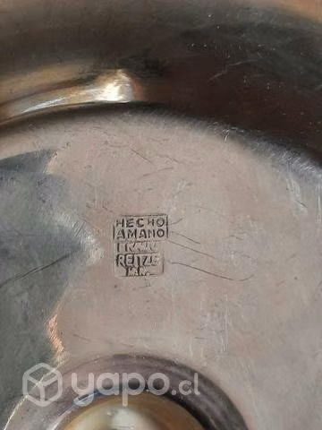 Mate bañado en plata