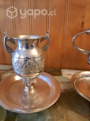 Mate bañado en plata