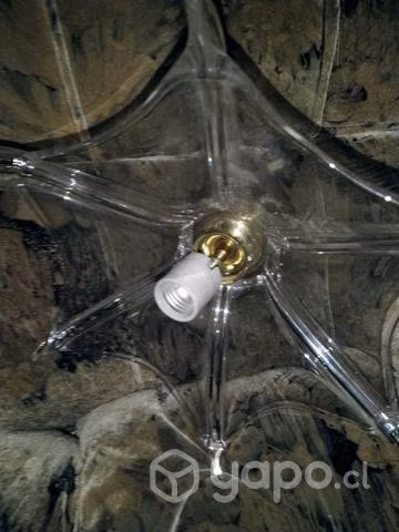 Antigua lámpara de cristal vintage ,colgante - Imagen 5