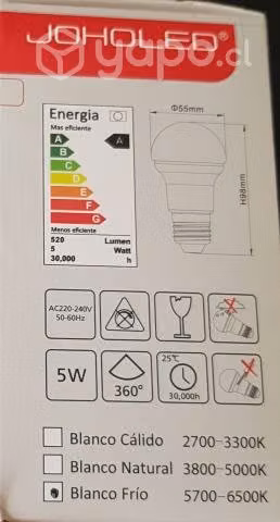 Ampolleta Led 5W por mayor