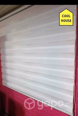 Aprovecha Cortinas Roller Duo Blancas 90x200