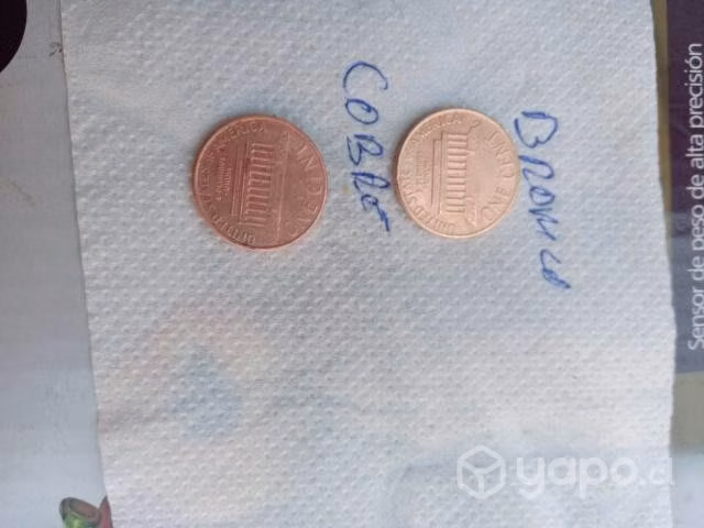 6 monedas conmemorativas Lincoln ,1 cent