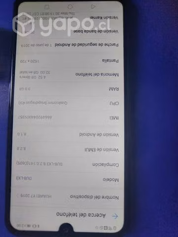 Remato teléfono celular huawei y7 2019 dub-xl3 - Imagen 5