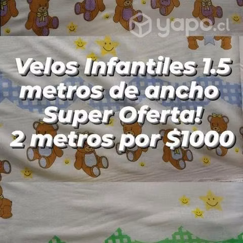 Velos Infantiles 1.5 metros de ancho 2 mts.