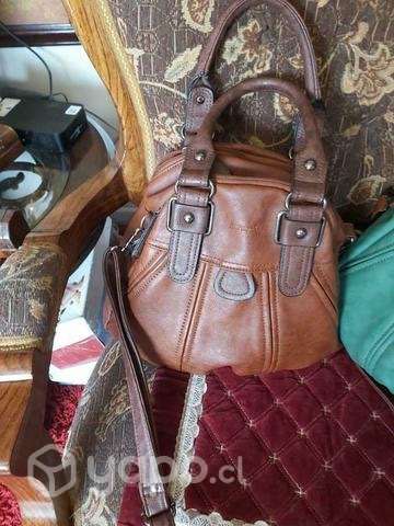 Cartera Amphora verde y cafe - Imagen 2