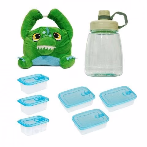 Combo escolar de set 3 taper + Lunch Pets+ Botella