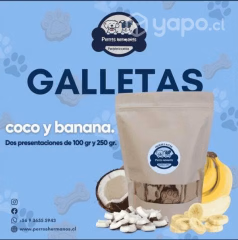 Galletas coco y banana 100 Gr