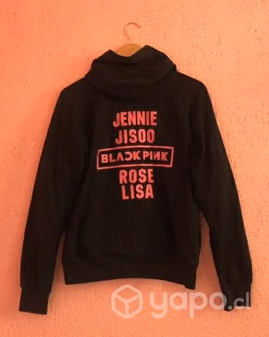 Polerón negro con estampado BlackPink