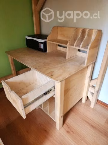 Jgo dormitorio: cama, escritorio, sillón, librero
