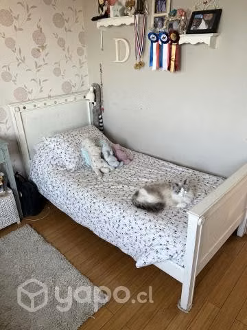 Cama madera 1 plaza