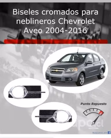 Par de biseles de neblineros Chevrolet Aveo - Imagen 2
