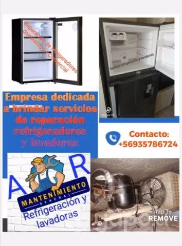 Reparación de refrigeradores y lavadoras