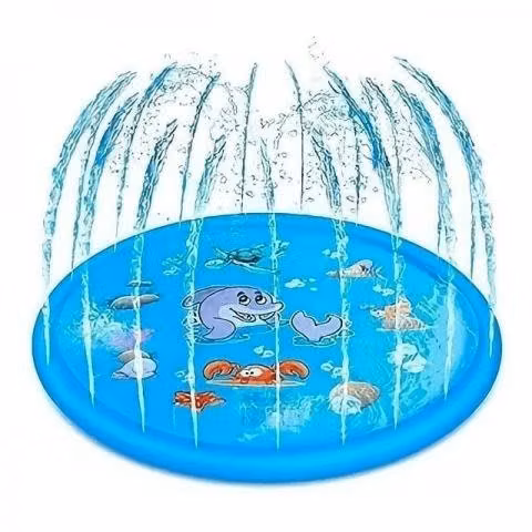 Alfombra De Agua 170cm Piscina Lanza Chorros Niños