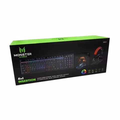 Kit Gamer Monster 4 en 1 Insertion RGB - Imagen 2