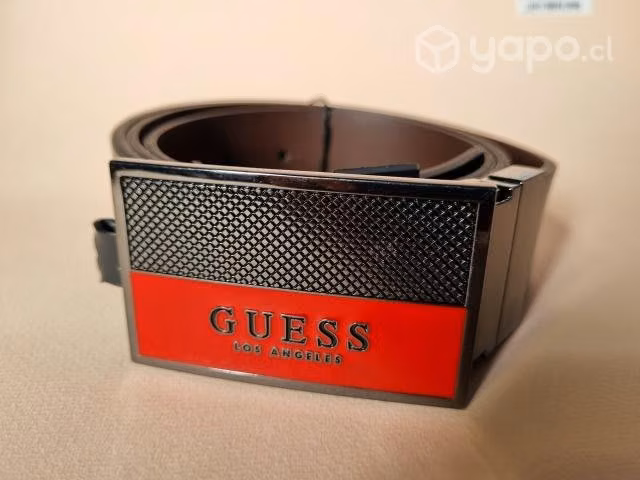 Guess cinturón hombre original negro y cafe