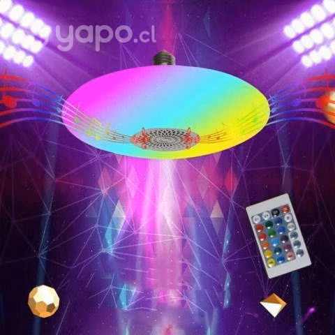 Ampolleta rgb parlante tipo plato