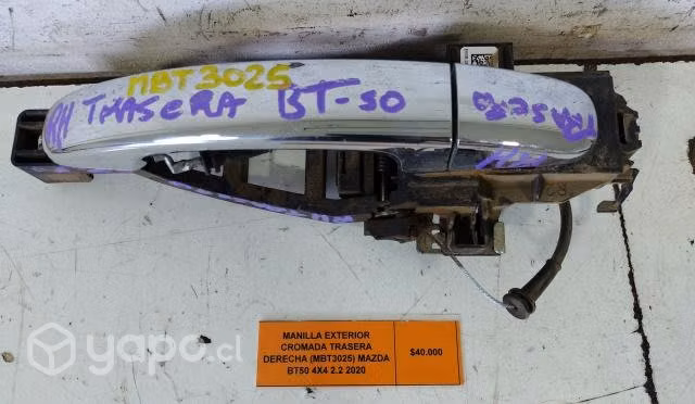 Manilla Exterior Cromada Trasera Derecha (MBT3025)