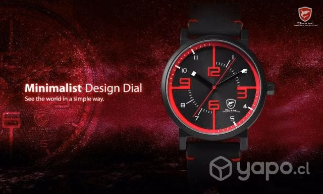 Reloj Shark Deportivo y Exclusivo analogico 3D