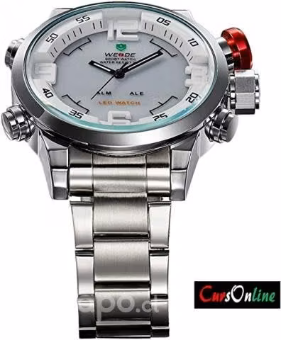 Reloj Weide modelo exclusivo Led y Analogo