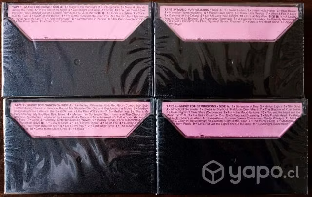 SET 4 Cassettes Nuevas Importadas