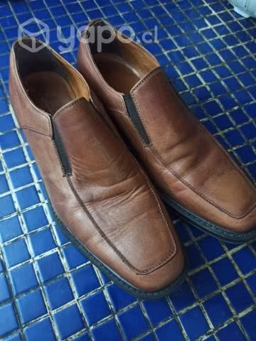 Zapatos Cuero Hombre Color Cafe