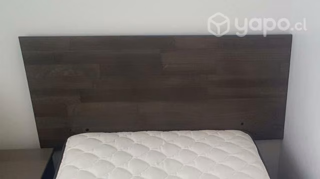 Respaldo Rosen nuevo Madera grafito 1.5 plaza