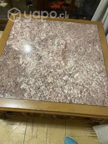Mesa madera con cubierta de mármol - Imagen 3
