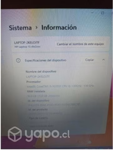 Notebook HP DW2043LA Como nuevo, potenciado con 16