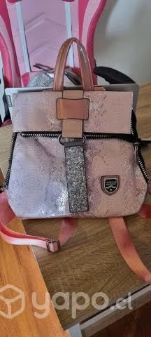 Mochila cartera kaishilian rosa