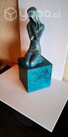 Decoración Escultura -Mujer Del Océano- Importante