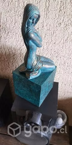 Decoración Escultura -Mujer Del Océano- Importante