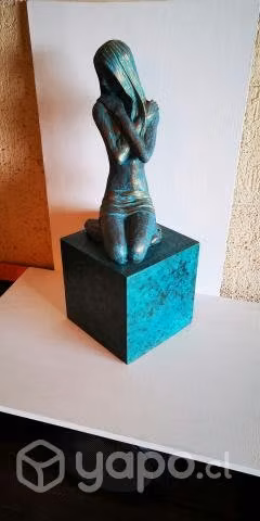 Decoración Escultura -Mujer Del Océano- Importante