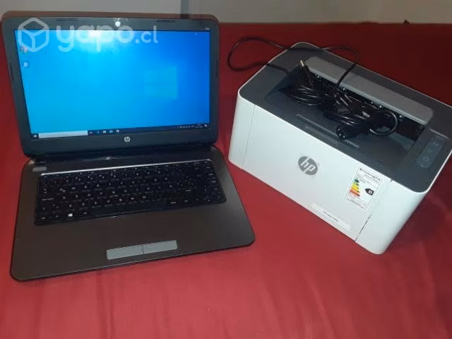 Laptop e impresora