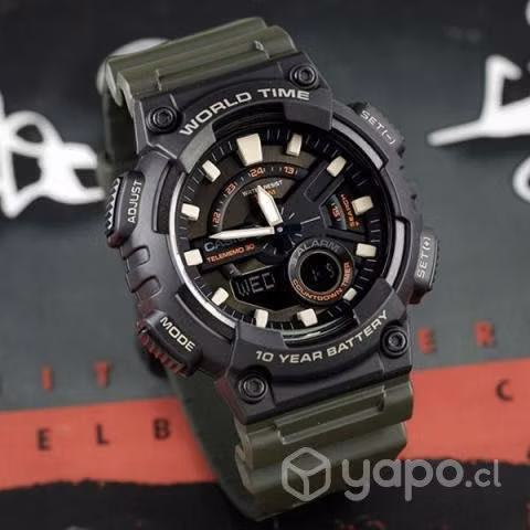 Reloj casio aeq110w-3a telememo nuevos