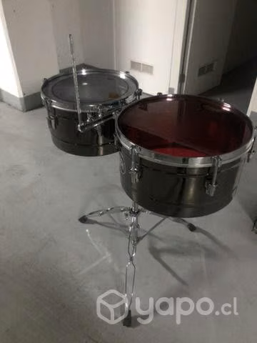 Timbales MEINL black nikel