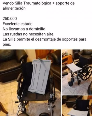 Cama clínica, silla de ruedas, silla de baño y duc