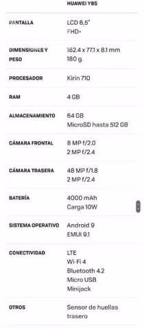 Huawei y8s 64GB - Imagen 2