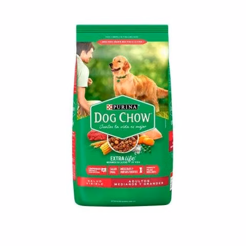 Dog-chow adulto raza mediana grande 18kg