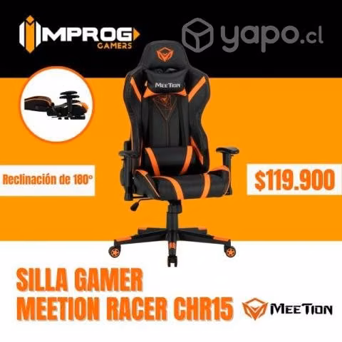 Silla Gamer Meetion Premium negro