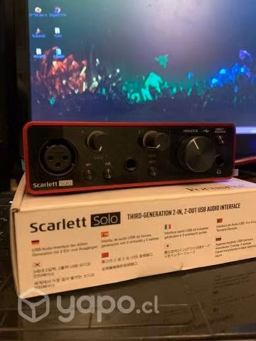 Interfaz Scarlett Solo 3era generacion