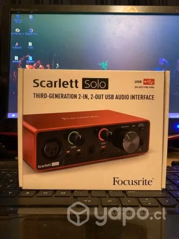 Interfaz Scarlett Solo 3era generacion